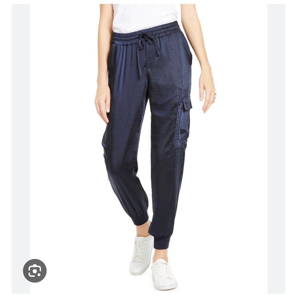 Women’s  Satin Cargo Joggers